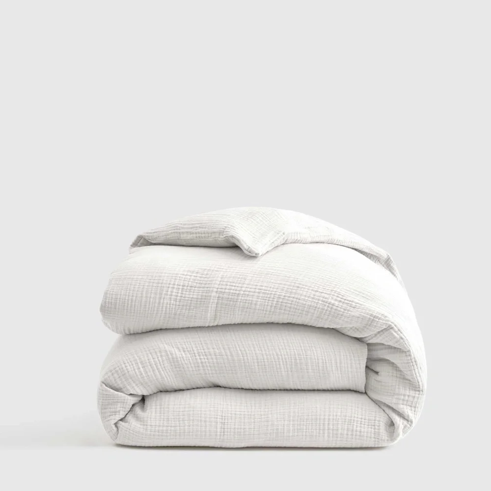 NWOT QUINCE KING/CAL KING Organic Airy Gauze Duvet Cover in White
